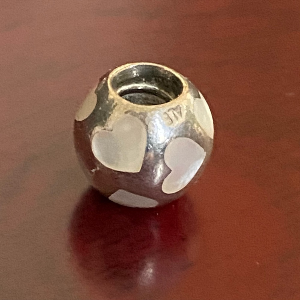 Pandora "Love Me, Mother-of-Pearl" Charm ✨RETIRED✨